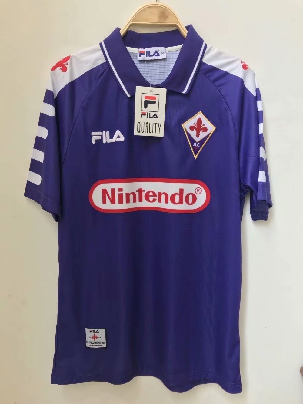 1998 Fiorentina Home Short Sleeve Shirt - That Retro Shirt Store