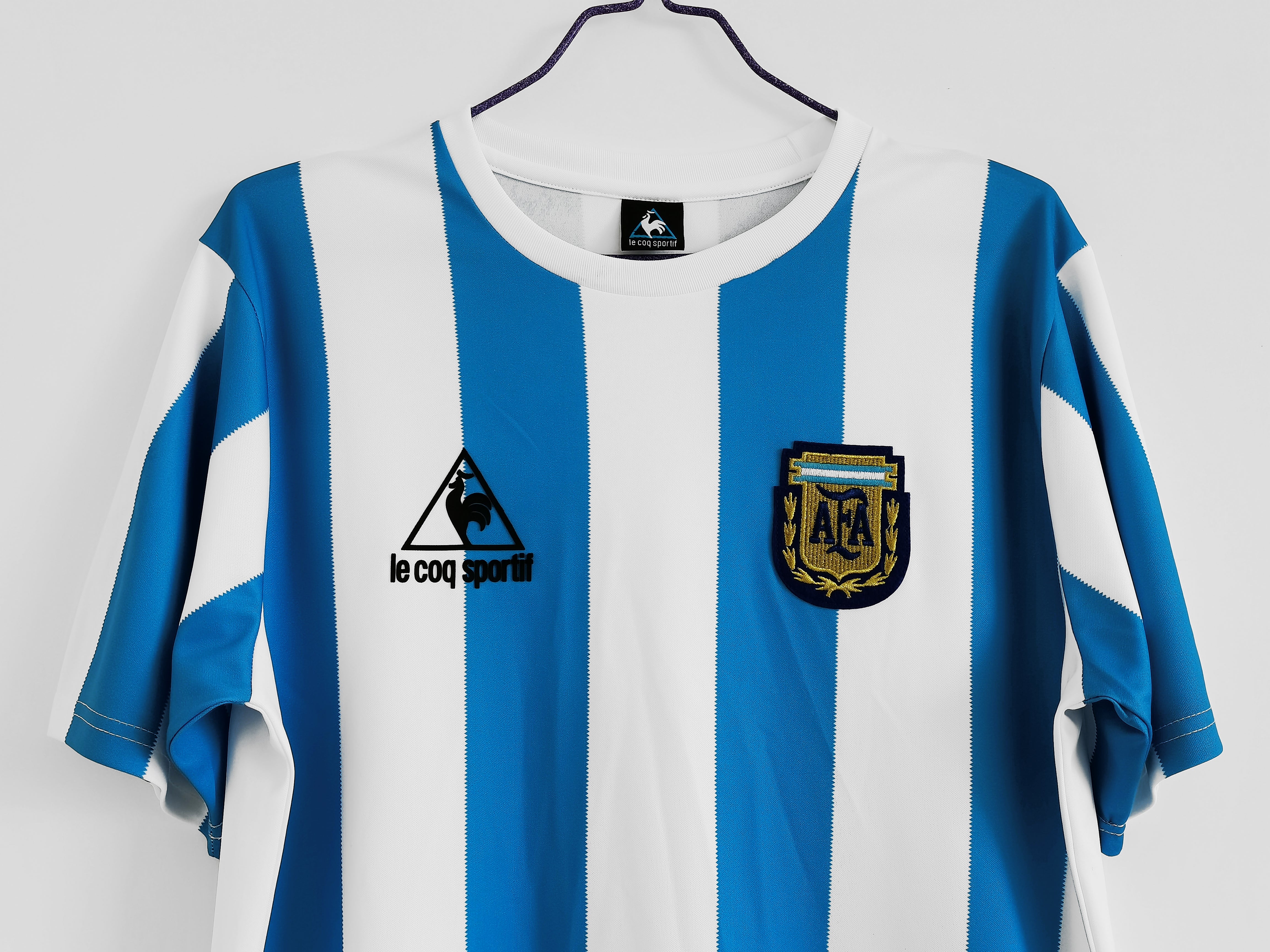 1986 Argentina Home Maradona Shirt - That Retro Shirt Store