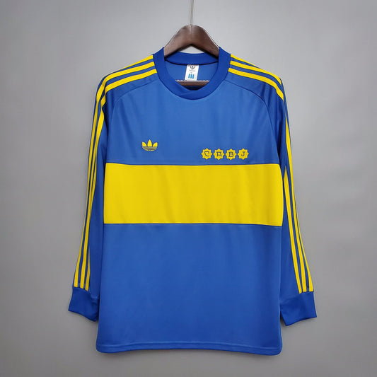 Retro Boca Juniors Long Sleeve Home Shirt 1981/1982