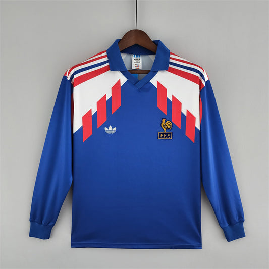 1998 1990 France Home Long Sleeve Shirt - That Retro Shirt Store