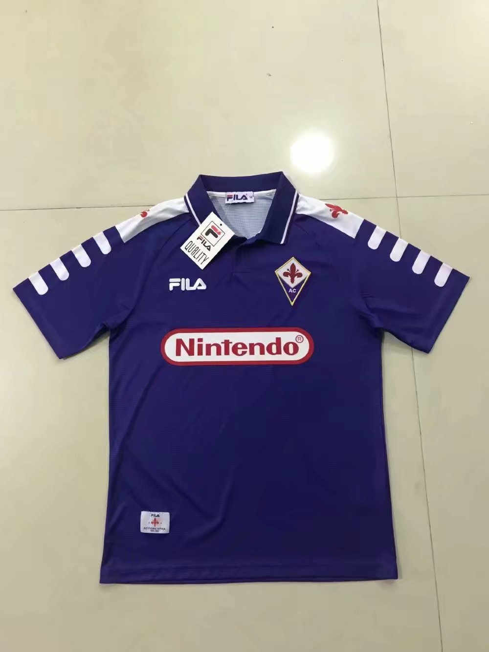 1998 Fiorentina Home Short Sleeve Shirt - That Retro Shirt Store