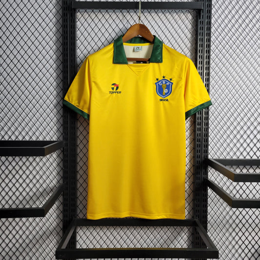 1988 1990 Brazil Home Shirt - That Retro Shirt Store