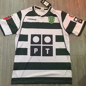 Retro Sporting Lisbon Home Shirt 2001/2003 (Large) - That Retro Shirt Store