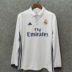 Retro Real Madrid LS Home Shirt 2016/2017 - That Retro Shirt Store