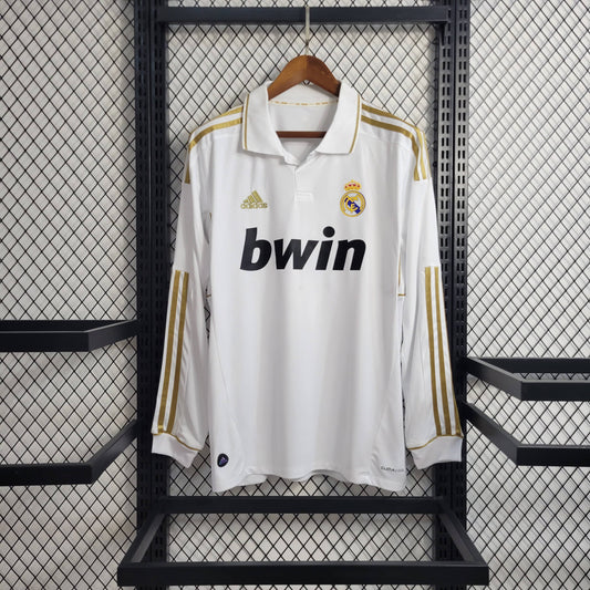 2011 2012 Real Madrid Home Long Sleeve Shirt - That Retro Shirt Store