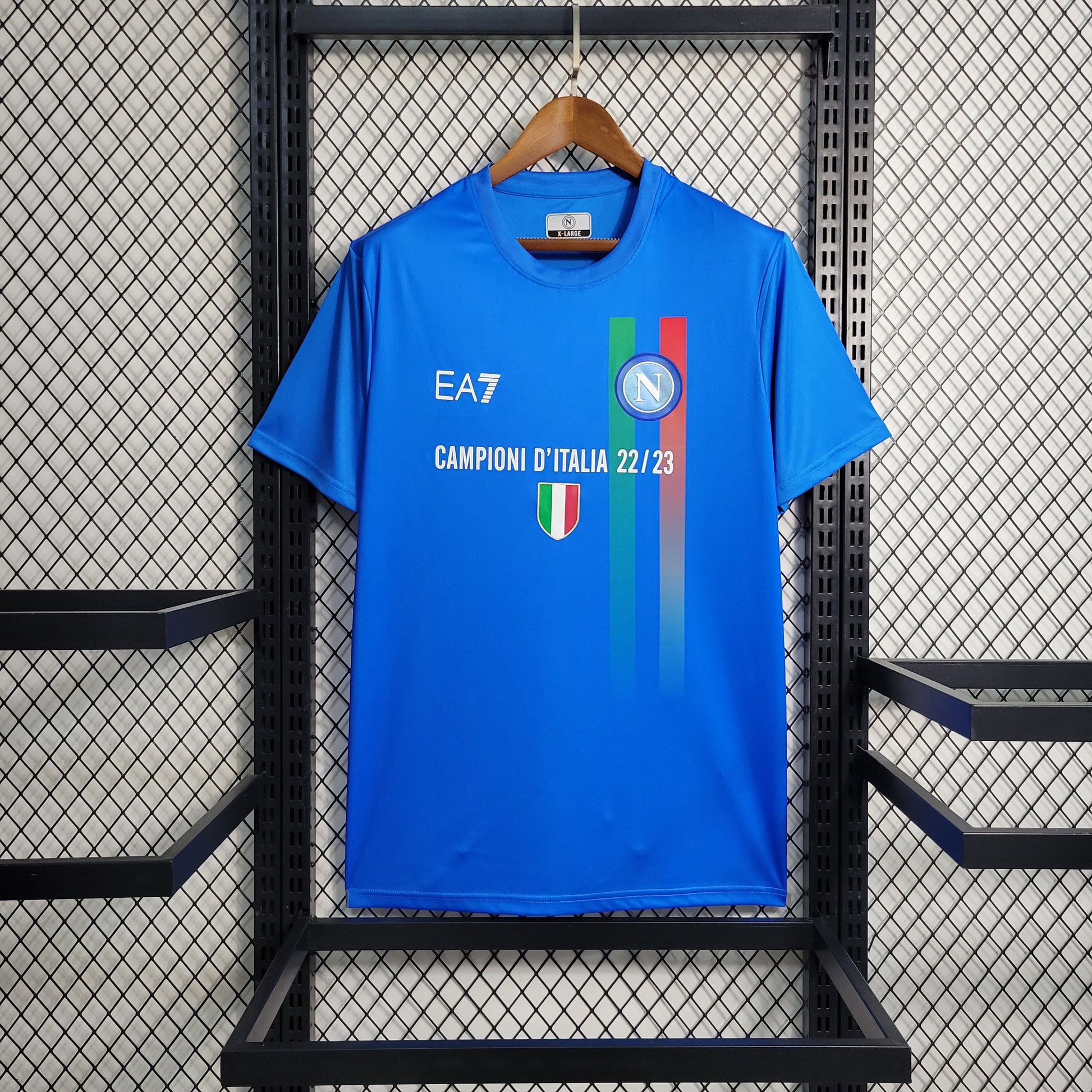 2023 2024 Napoli Champions Blue Shirt - That Retro Shirt Store