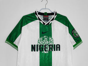 Retro Nigeria White And Green Kit 1996/98