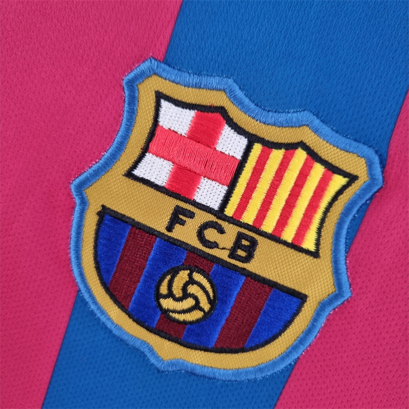 2005 2006 FC Barcelona Home Long Sleeve Shirt - That Retro Shirt Store