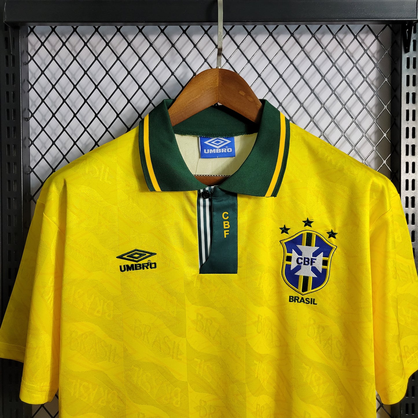 1991 1993 Brazil Home Shirt - That Retro Shirt Store