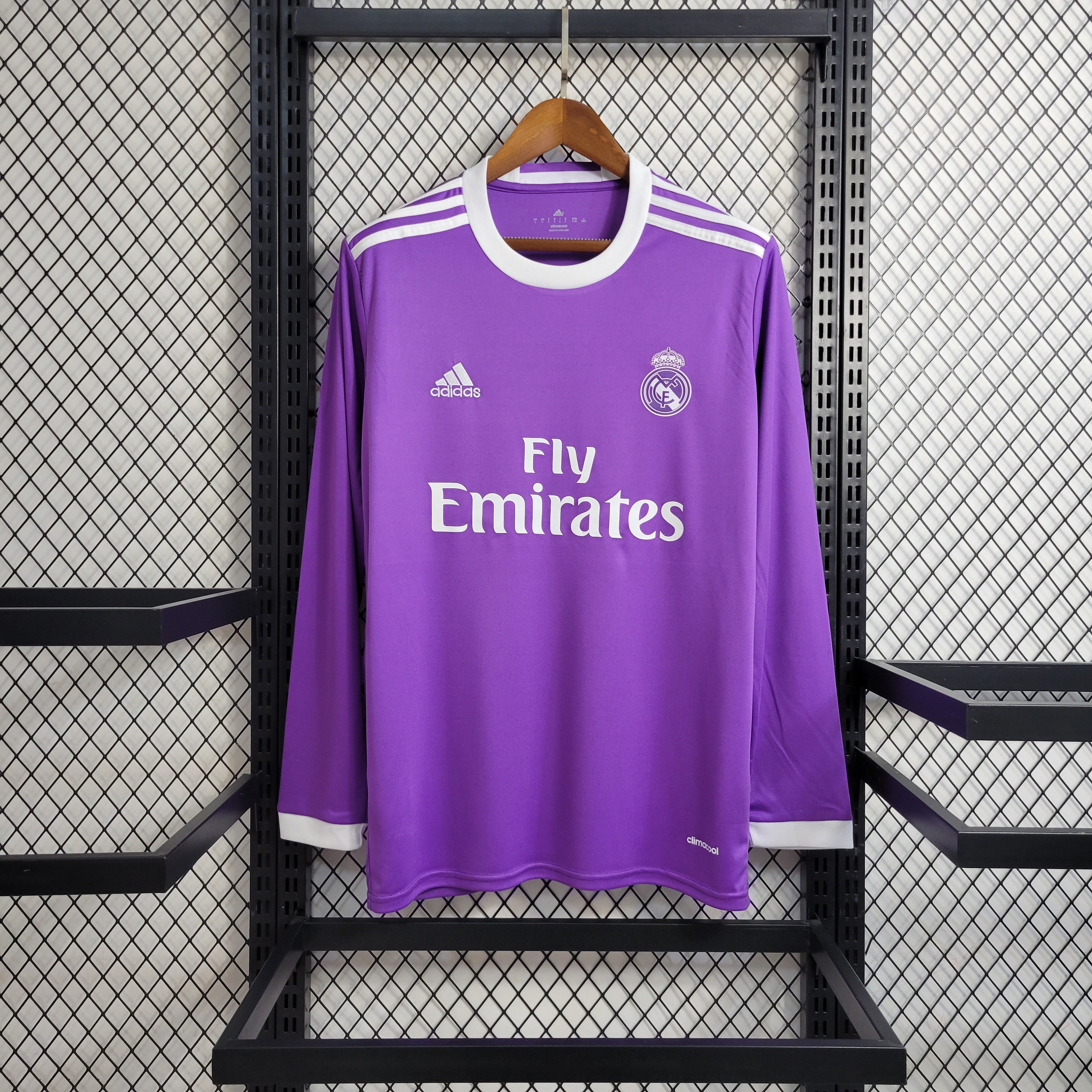 2017 2018 Real Madrid Away Long Sleeve Shirt - That Retro Shirt Store