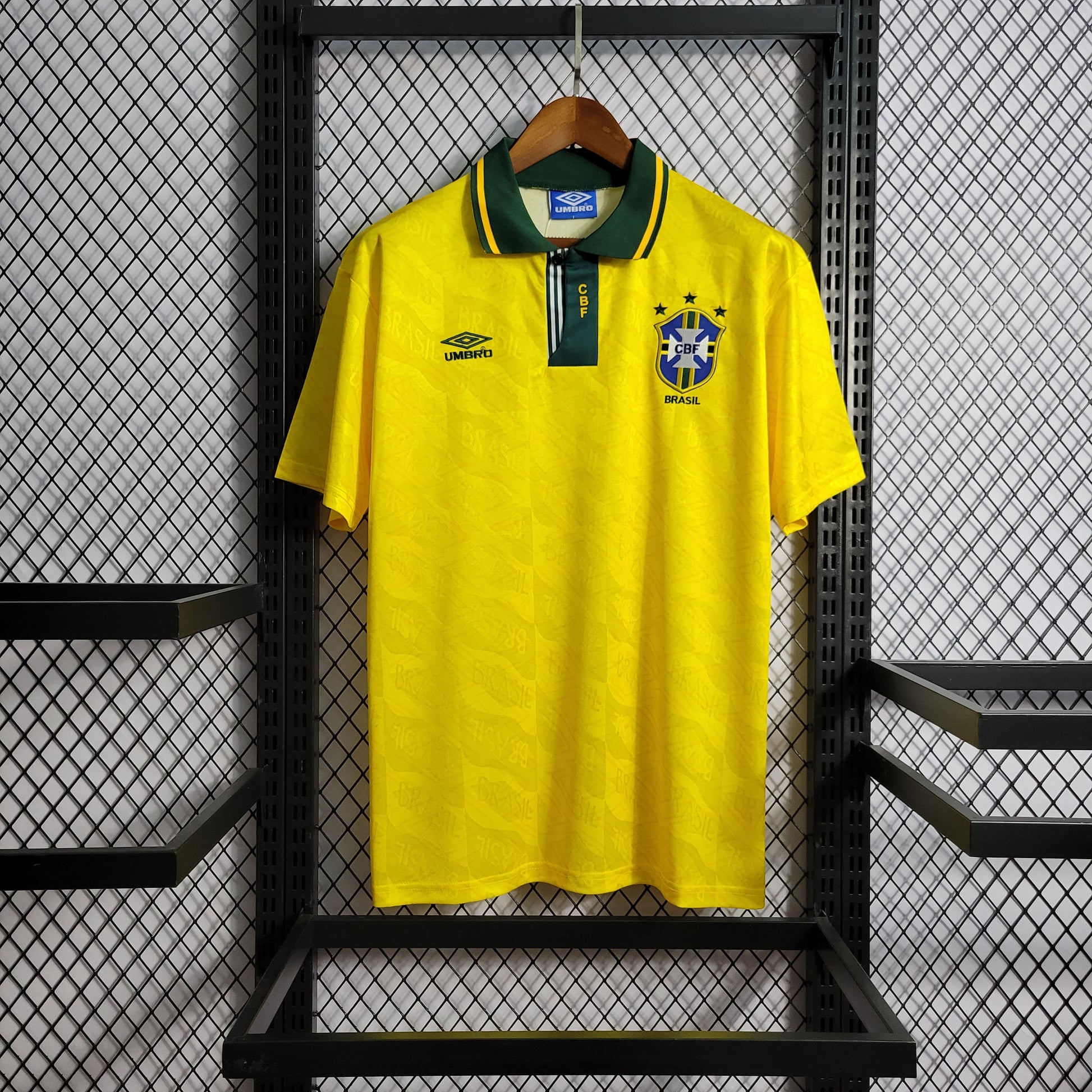 1991 1993 Brazil Home Shirt - That Retro Shirt Store