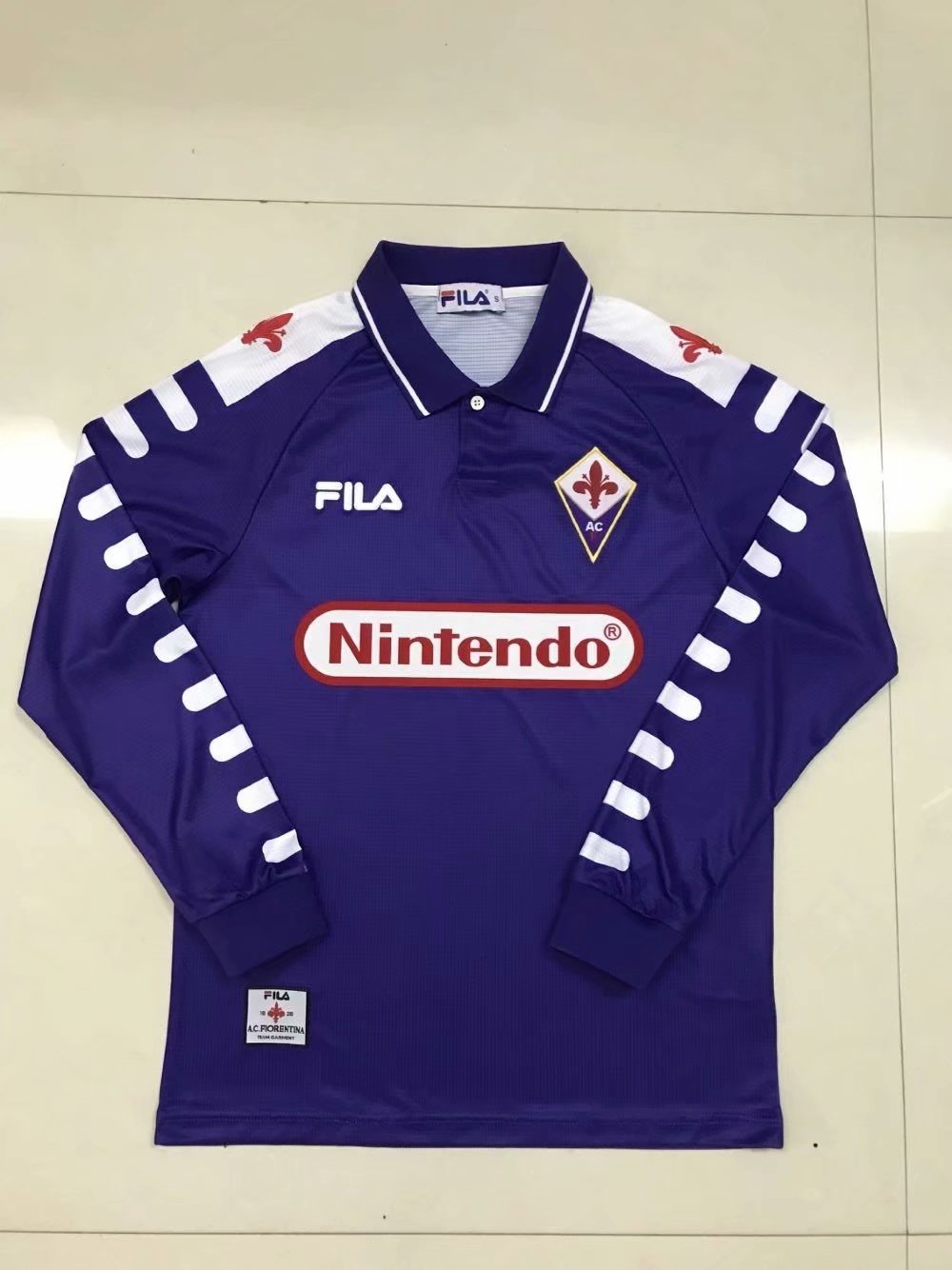 1998 Fiorentina Home Long Sleeve Shirt - That Retro Shirt Store