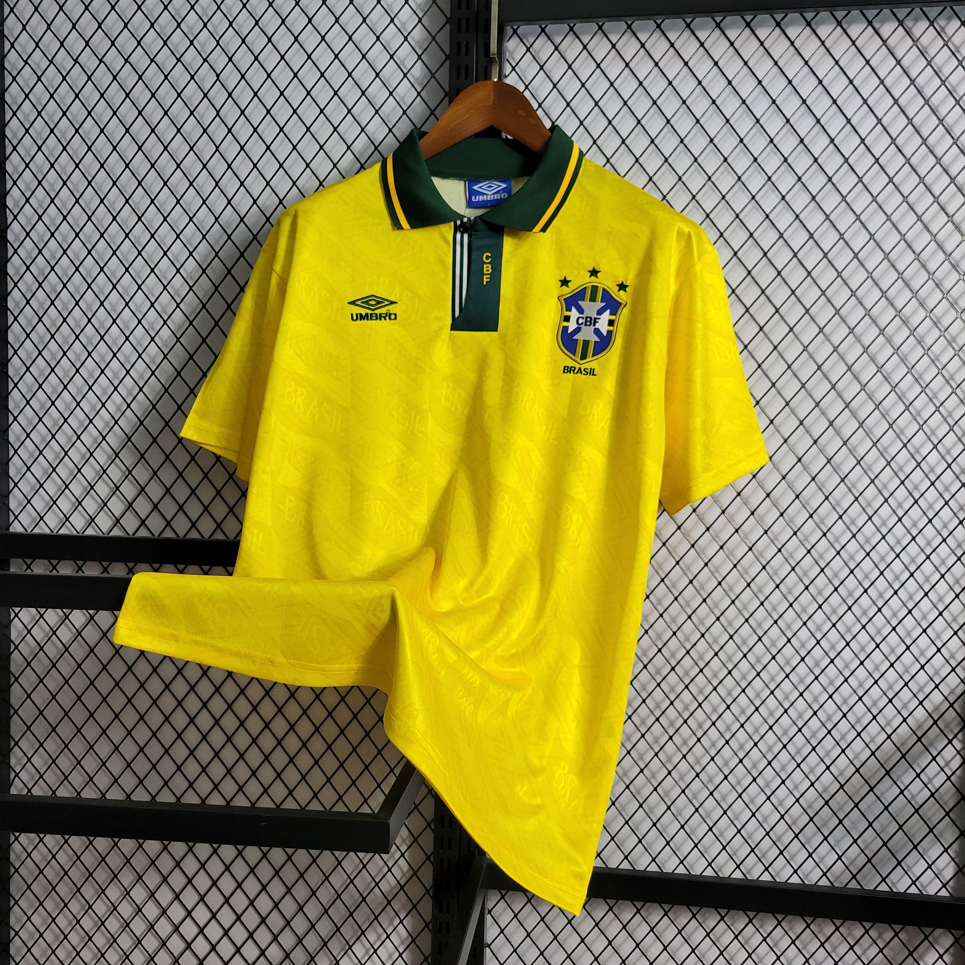 1991 1993 Brazil Home Shirt - That Retro Shirt Store